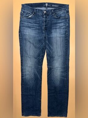 Seven7 For All Mankind Standard Jeans Women Straight Leg Stretch Denim
